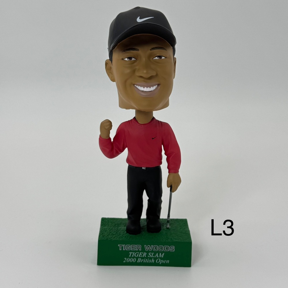 Tiger Woods Bobblehead Tiger Slam 2000 British Open Upper‎ Deck Collectibles